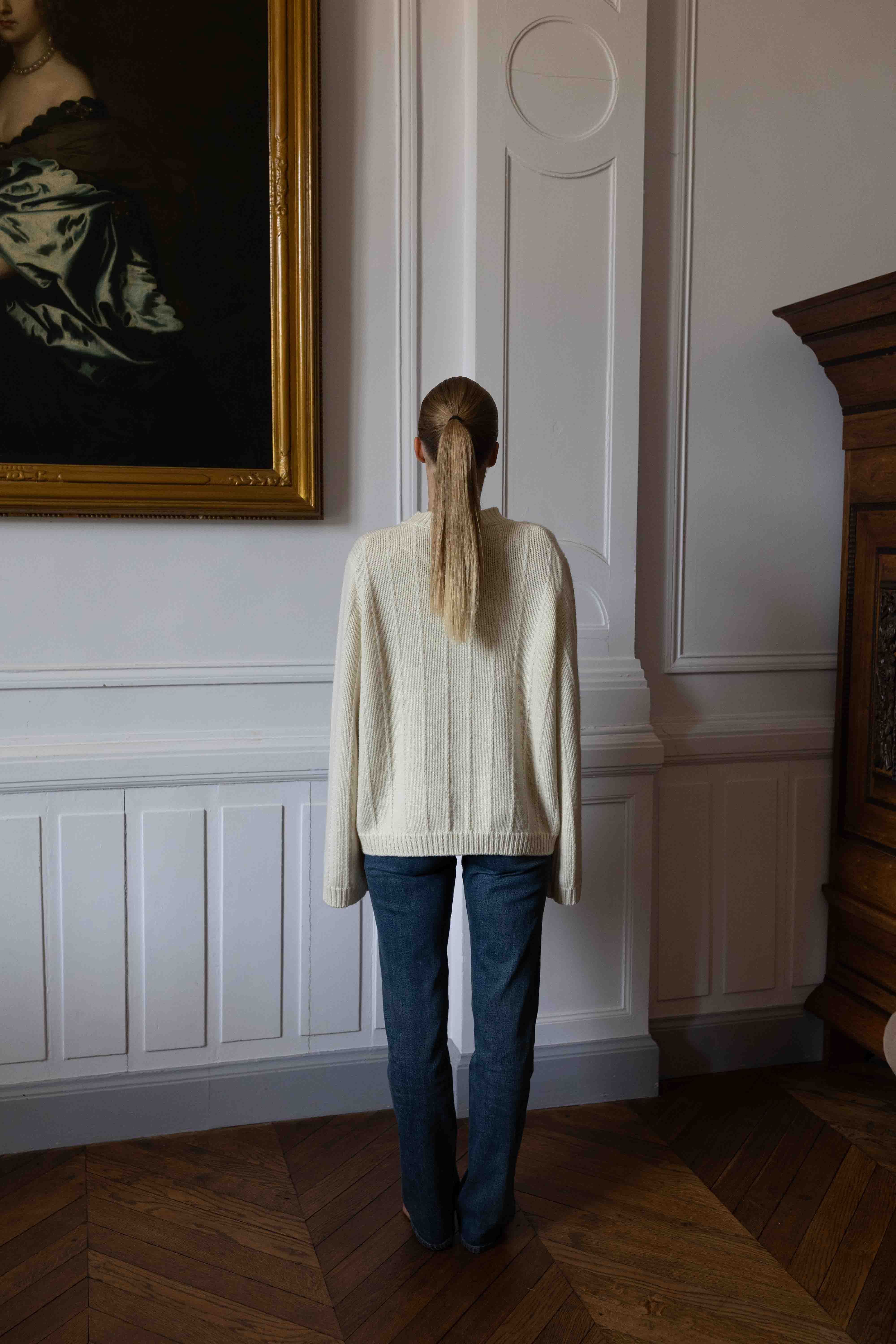 Claire Structured Sweater - pure ivory – Produktbild 2