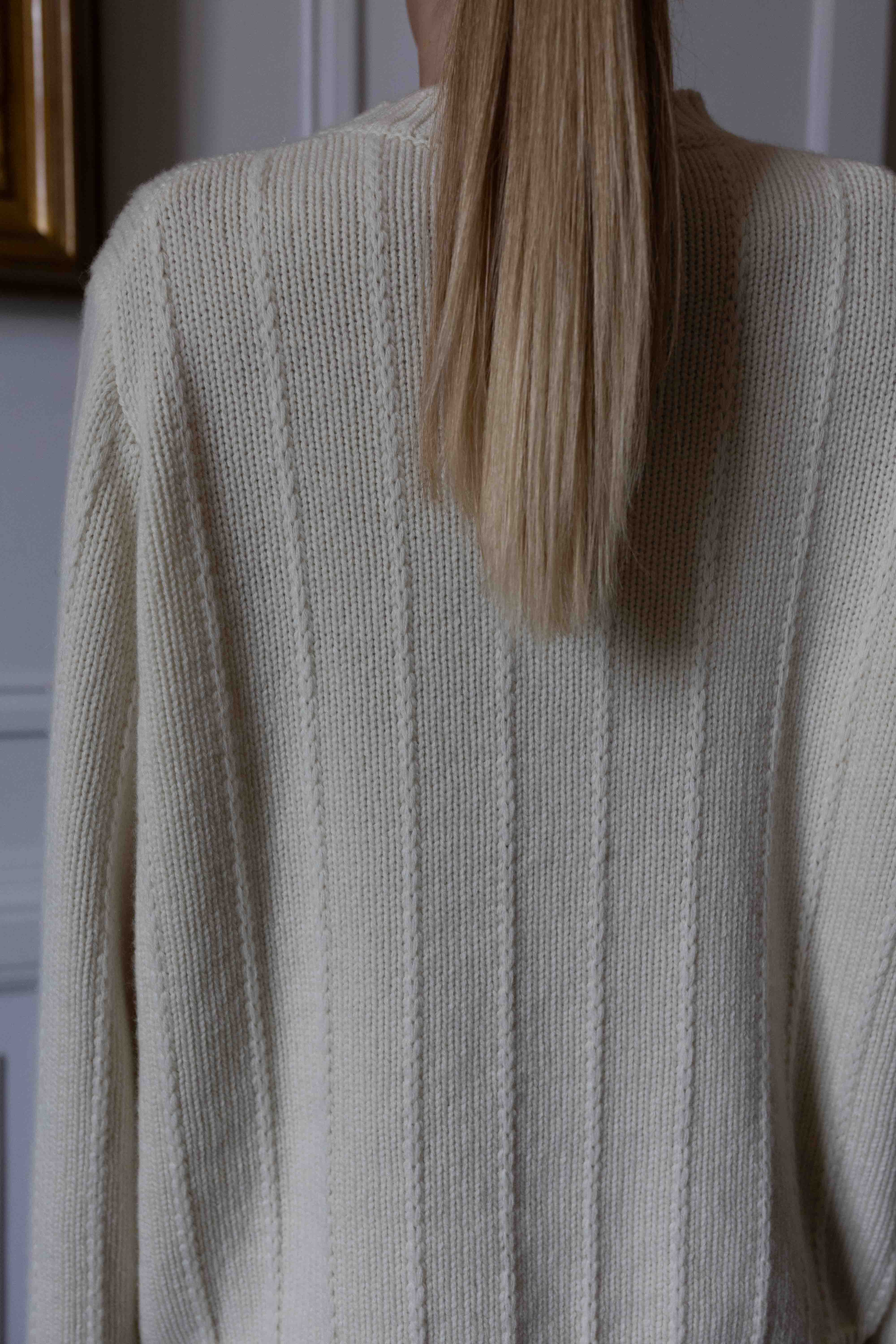 Claire Structured Sweater - pure ivory – Produktbild 3
