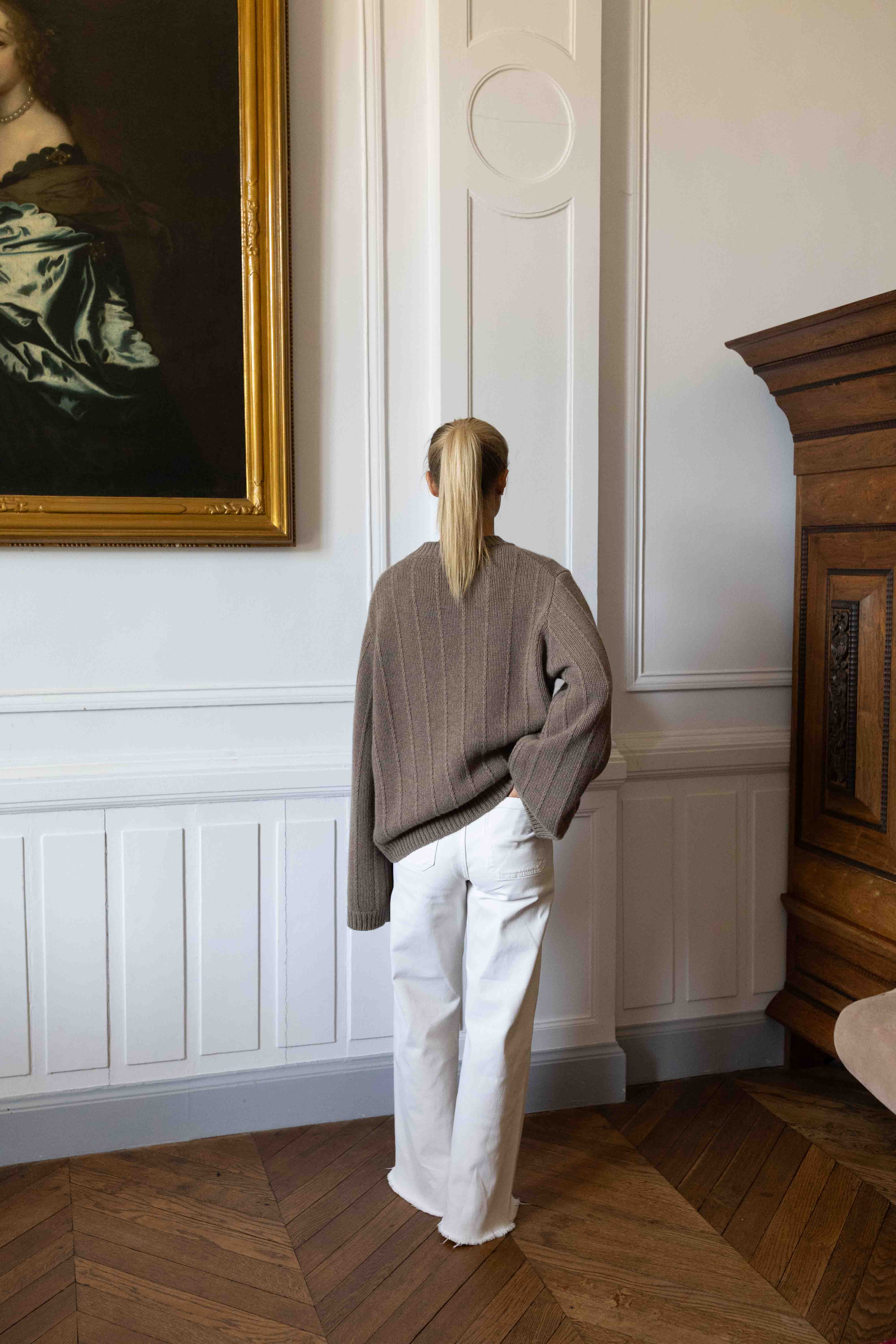 Claire Structured Sweater - soft taupe – Produktbild 2
