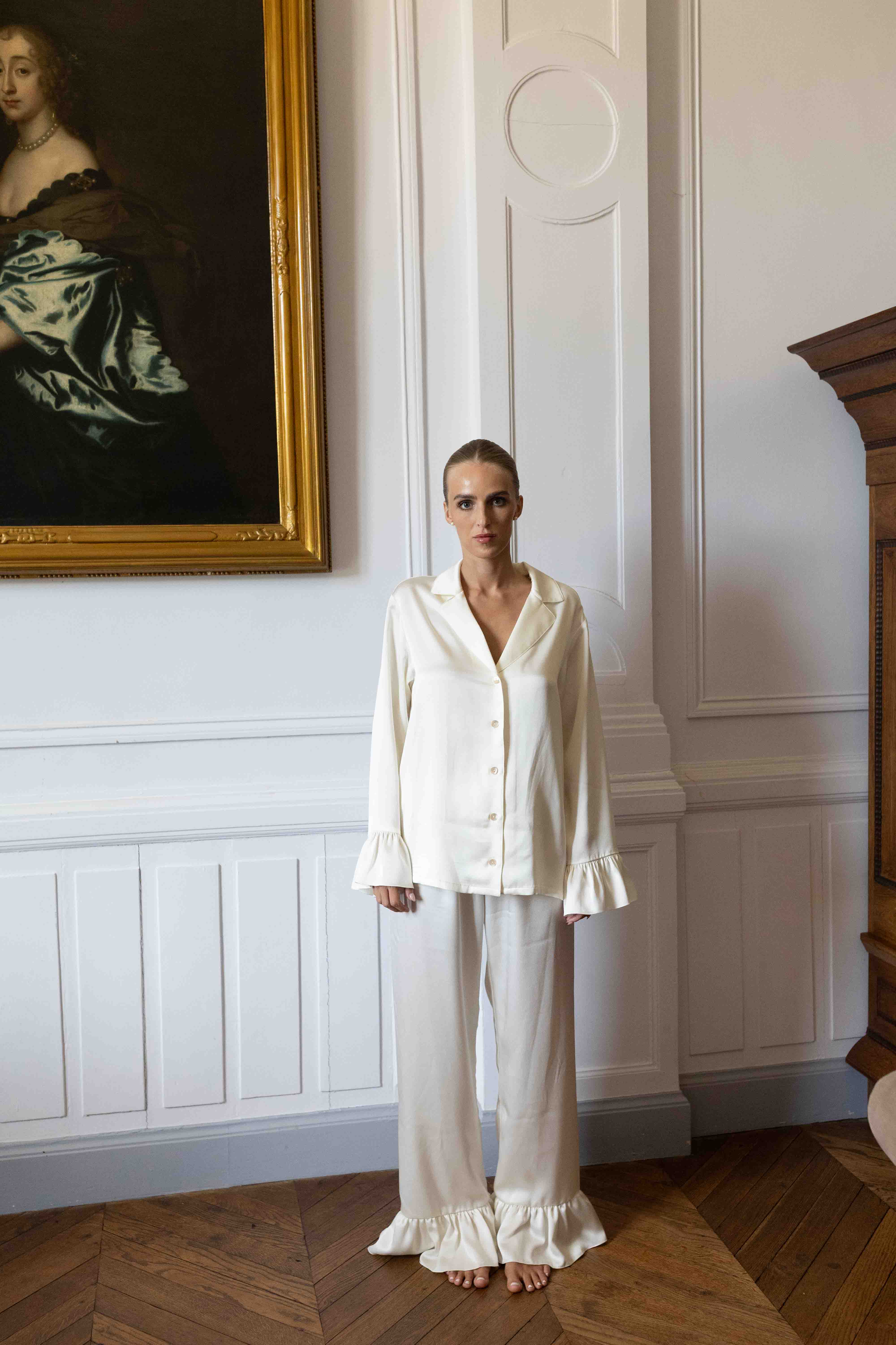 Rosalie Silk Blouse - pure ivory – Produktbild 4