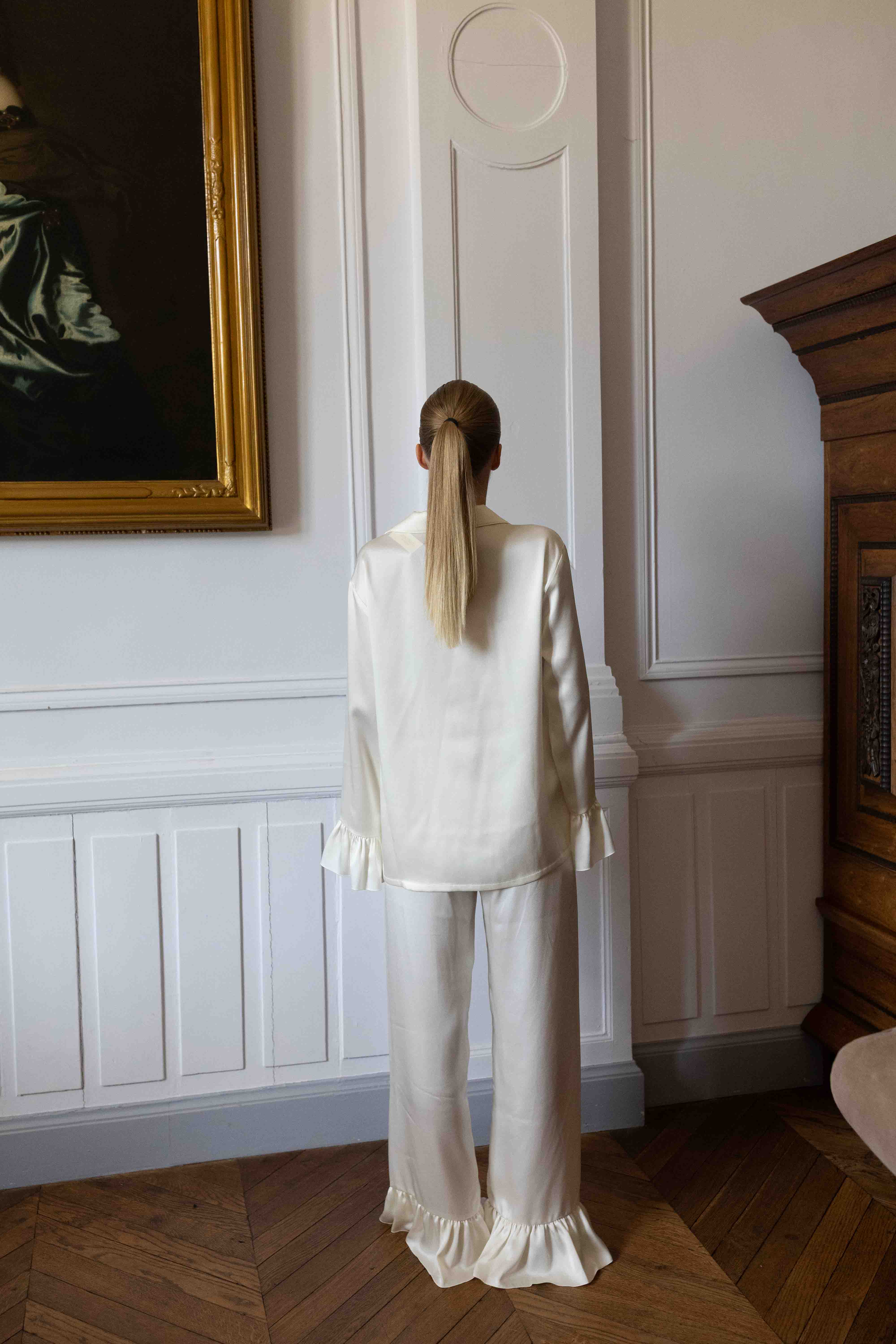 Rosalie Silk Blouse - pure ivory – Produktbild 5